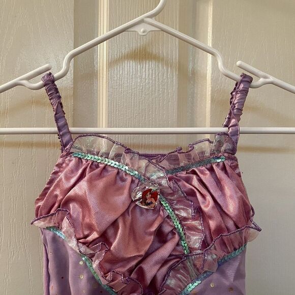 Disney Store Ariel The Little Mermaid Dress Costume Halloween Girls Size 5-6 - Picture 8 of 15